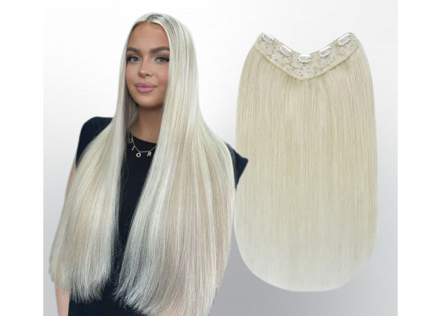 Trese de Par Natural V-Shape Diamond Silver